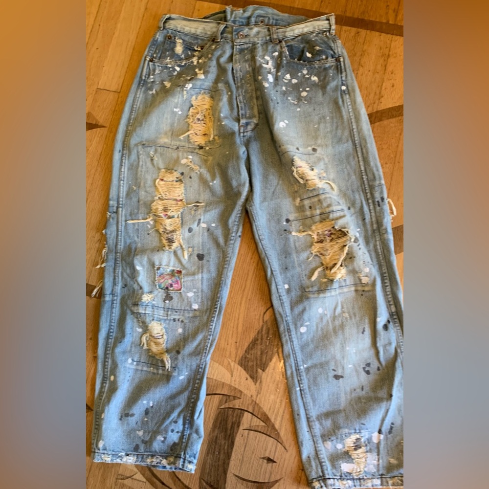 EUC Magnolia Pearl calico denims